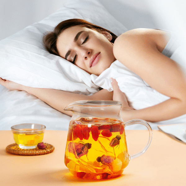 Night Tea Sleep Tea With Zizyphus Seed, Poria & Lily for Relaxation & Restful Sleep Health Tea Herbal Tea Snoring Promote
