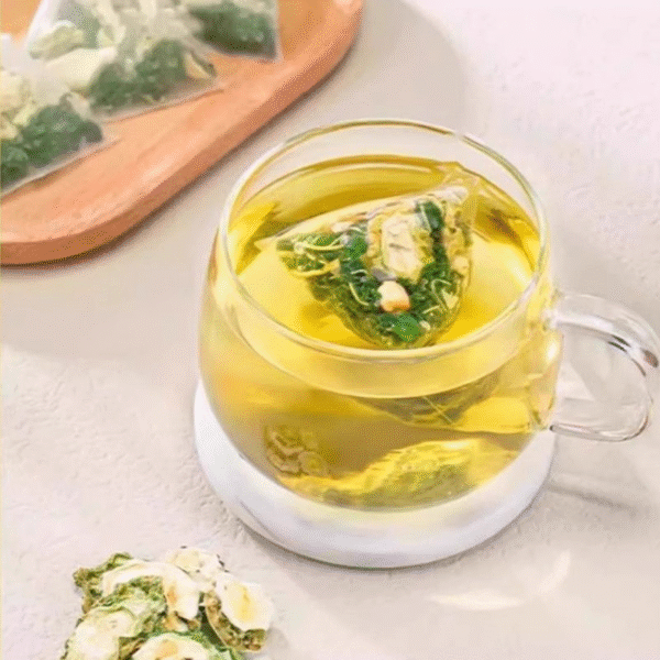 Lowering blood pressure blood fat and blood sugar tea metabolic syndrome MS Mulberry & Bitter Melon Wellness Tea Health tea based on Traditional Chinese Medecine.